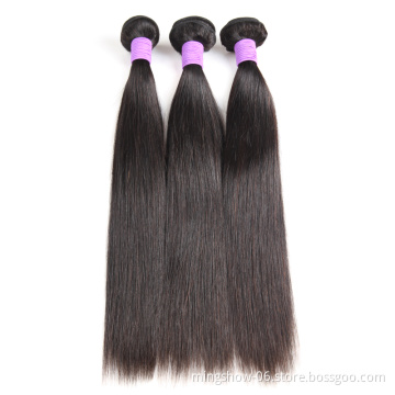 Wholesale straight 100% natural cuticled aligned hair extension